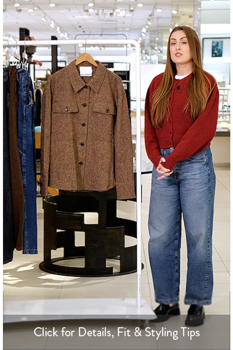 Charlie Recycled Wool Blend Shirt Jacket video