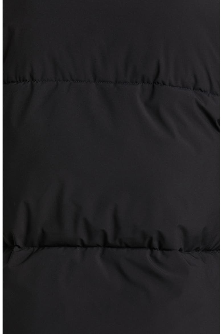 Stand Collar Puffer Jacket, Alternate, color, BLACK