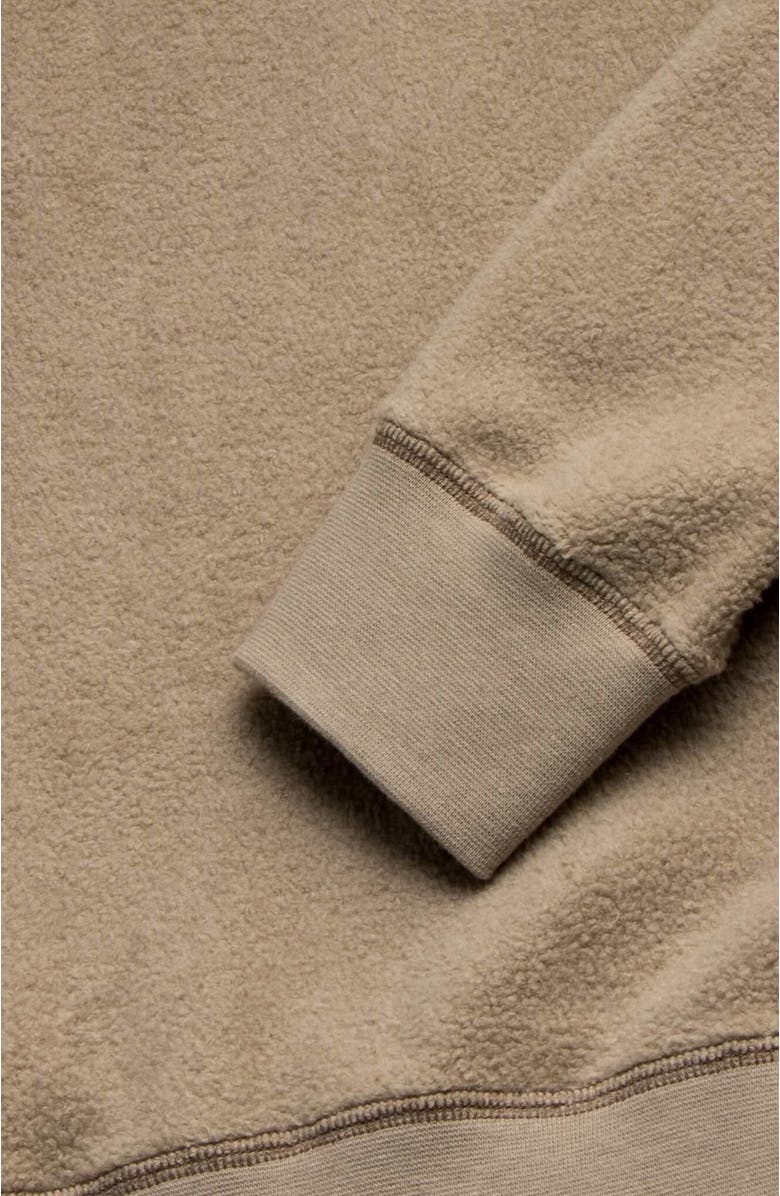 Surfside Supply Co. Butch Fuzzy Fleece Crewneck, Alternate, color, Chinchilla