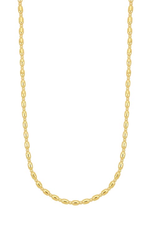 14K Gold Beaded Necklace (Nordstrom Exclusive)