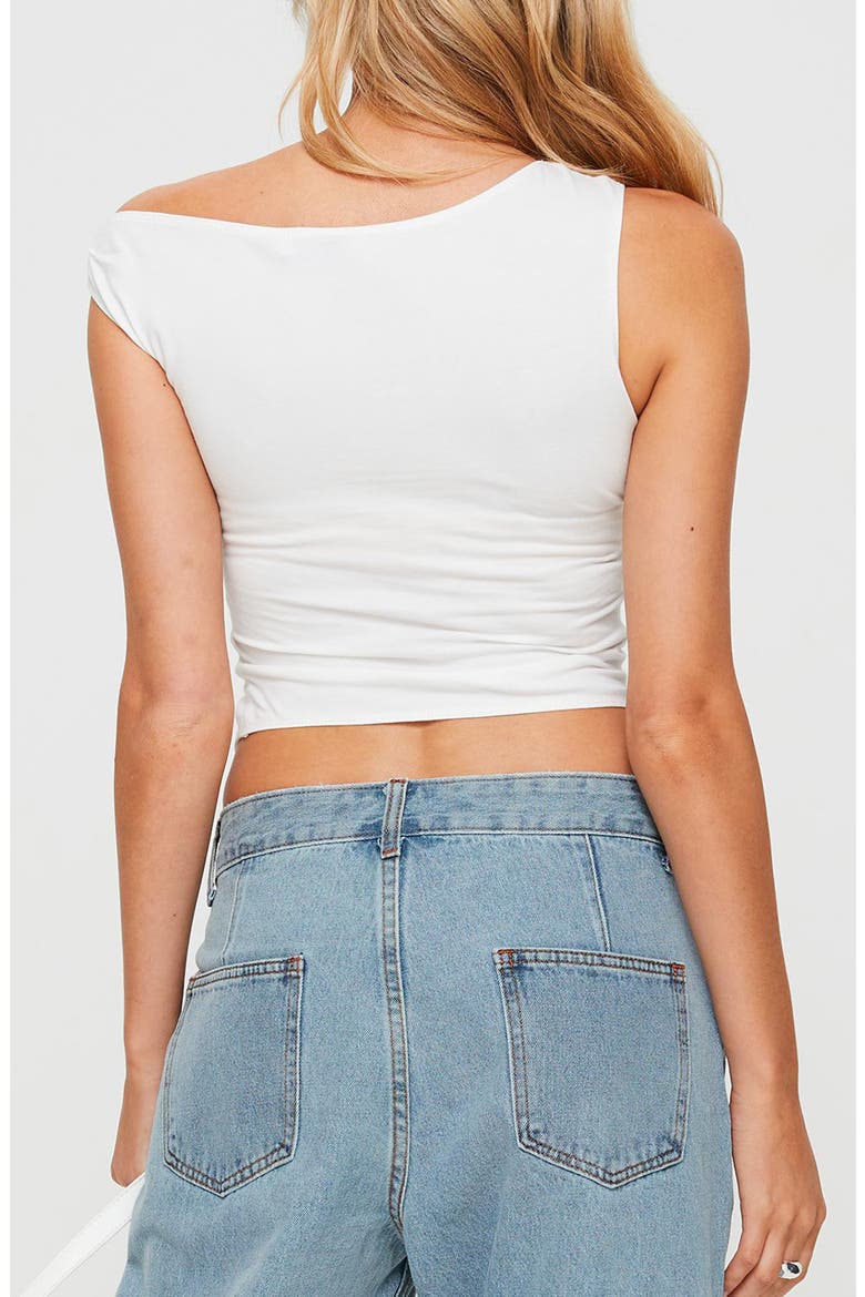 Karre Off the Shoulder Top, Alternate, color, WHITE