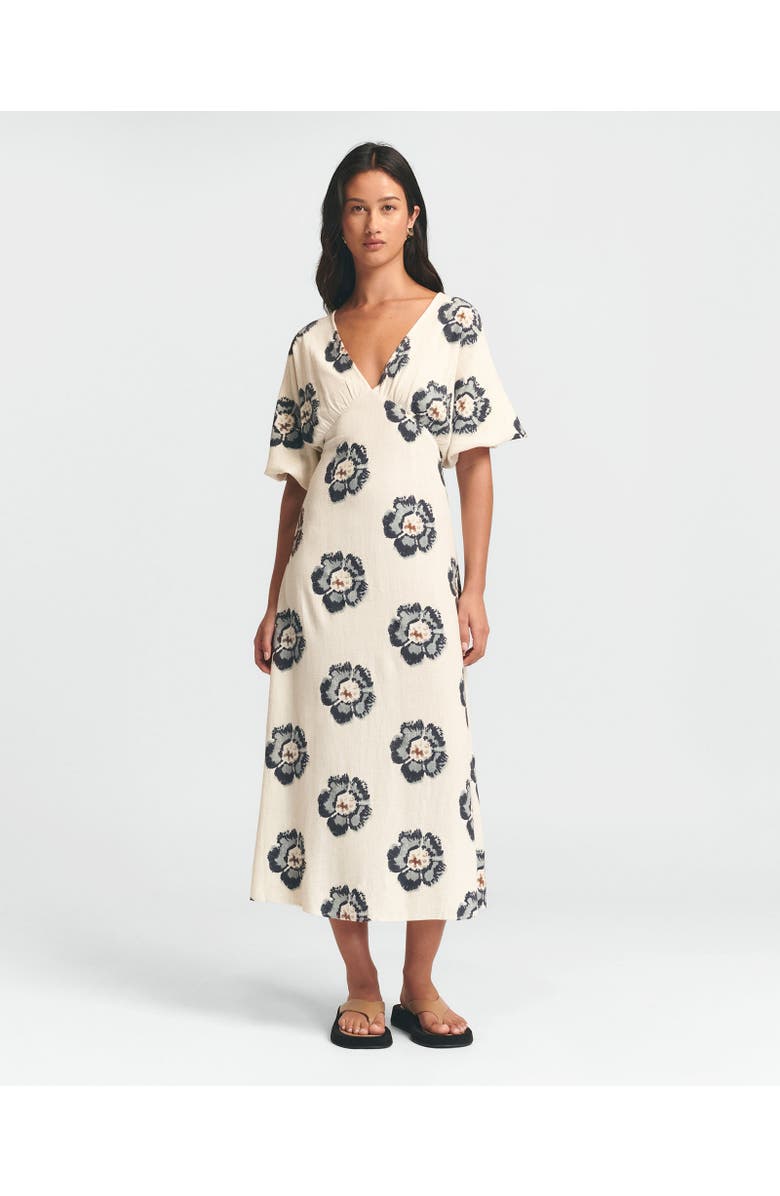 ST MRLO Palm Midi Dress, Main, color, 