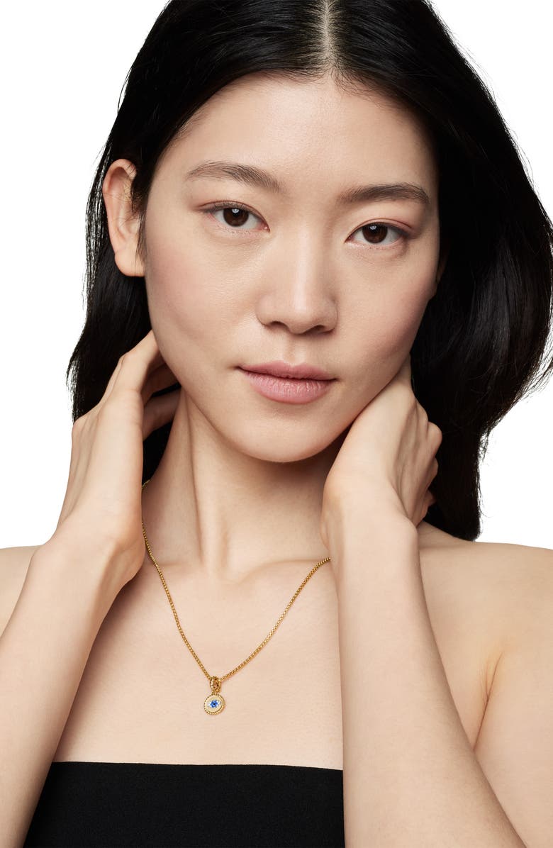 David Yurman Evil Eye Charm Enhancer, Alternate, color, Yellow Gold