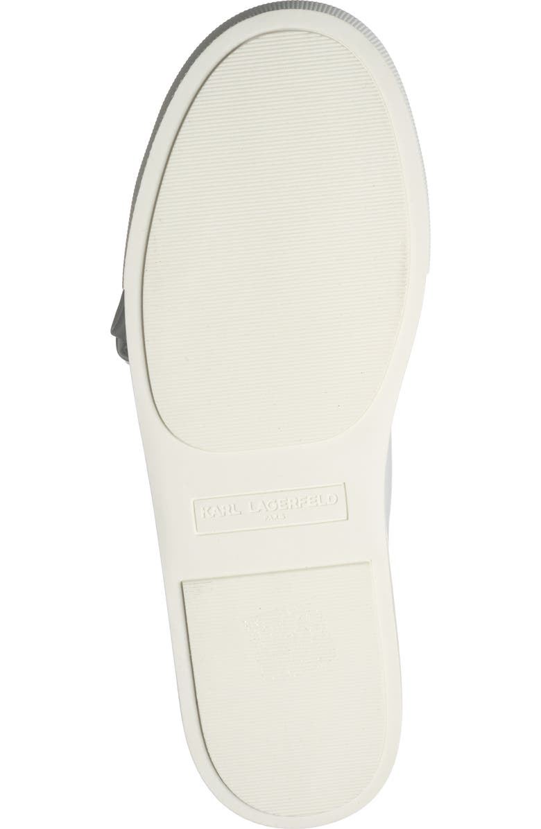 KARL LAGERFELD PARIS Claudette Lace-Up Sneaker, Alternate, color, Bright White/ Silver