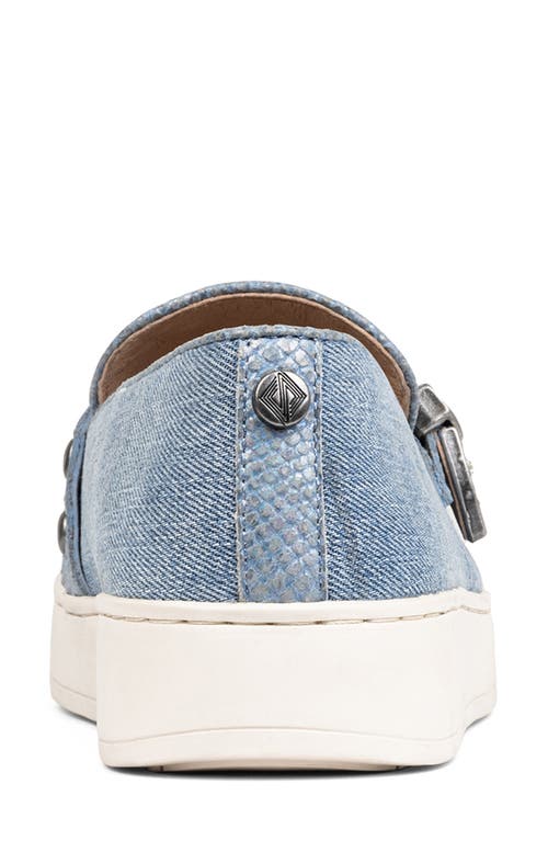 Donald Pliner Platform Wedge Loafer In Blue