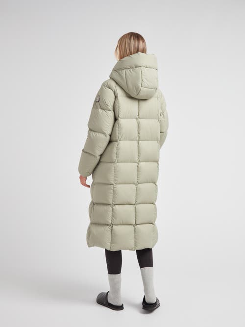 Jack1t Cloud Ultra Long Puffer Down Coat In Green