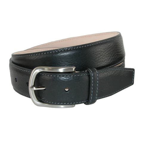 Men's Brescia Boxcalf Casual Belt with Contrast Stitch