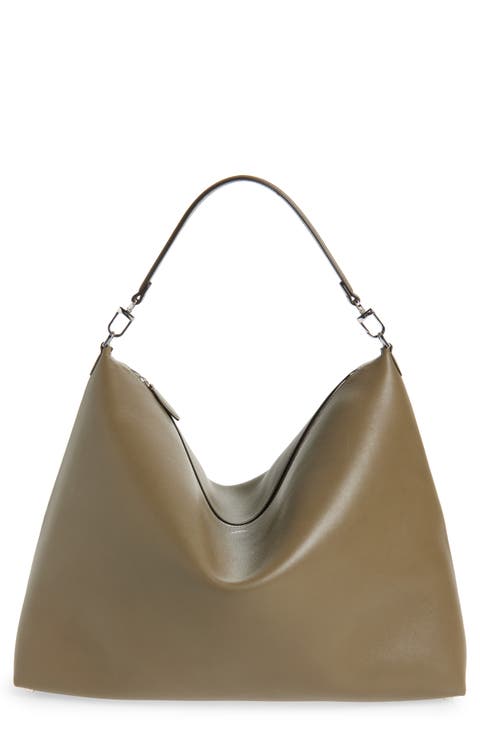 Bevel Leather Shoulder Bag