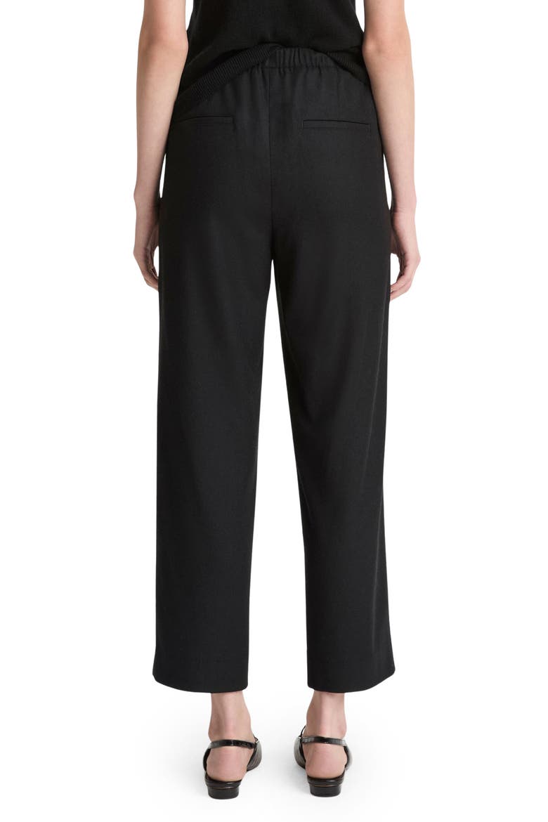 Wool Blend Easy Crop Pants, Alternate, color, BLACK