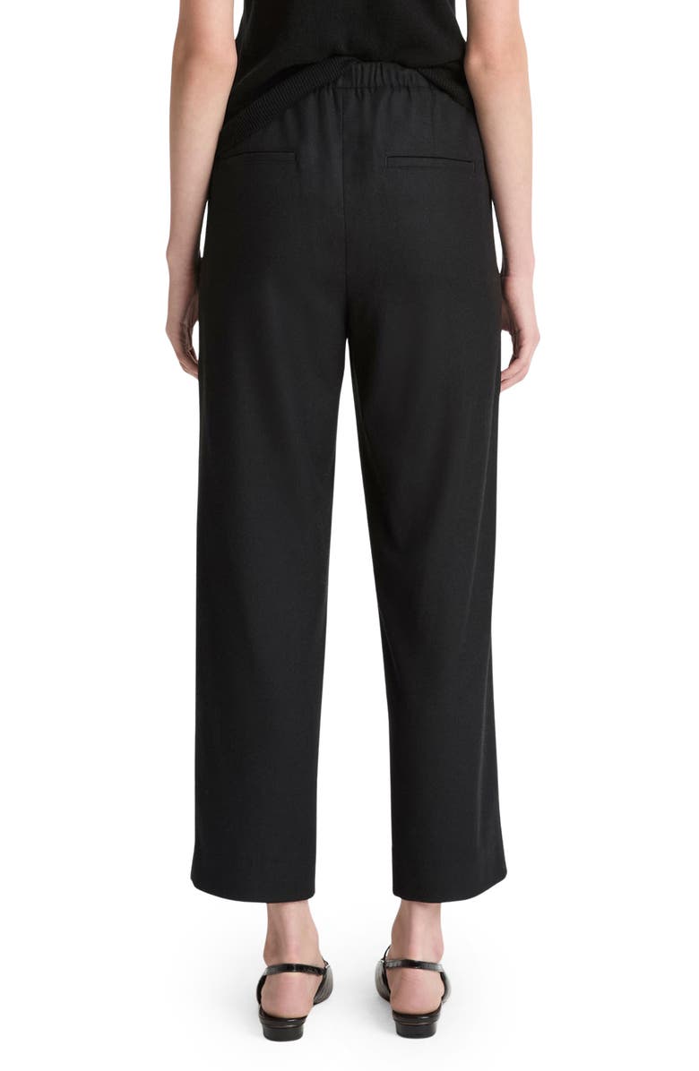 Vince Wool Blend Easy Crop Pants, Alternate, color, Black