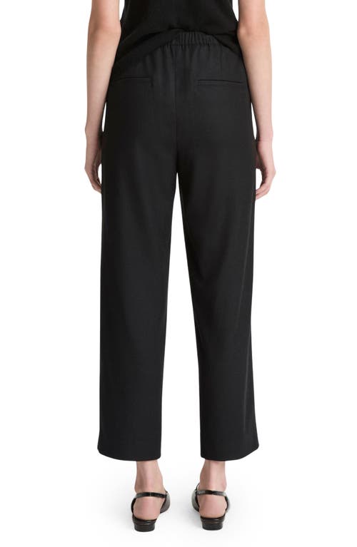 Vince Wool Blend Easy Crop Pants In Black
