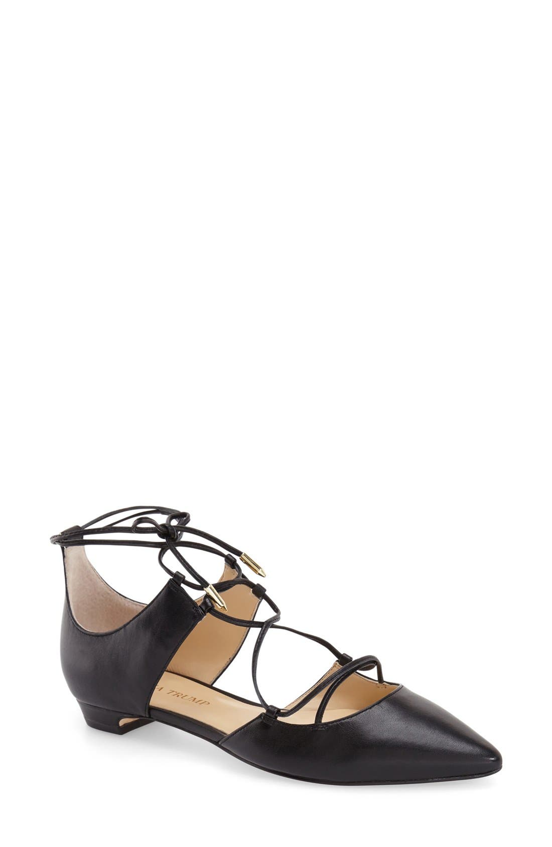 Ivanka Trump 'Trish' d'Orsay Ghillie Flat, Main, color, 