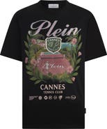 PHILIPP PLEIN Round Neck T-Shirt Cannes Tennis Club Men