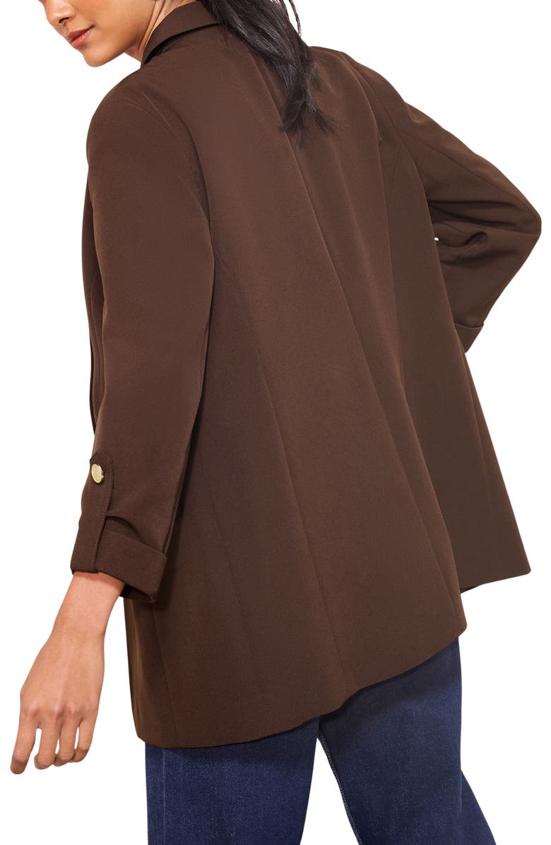 Friends Like These Roll Sleeve Blazer, Alternate, color, Brown