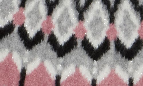 Dkny Jeans Fair Isle Crewneck Sweater In Gray