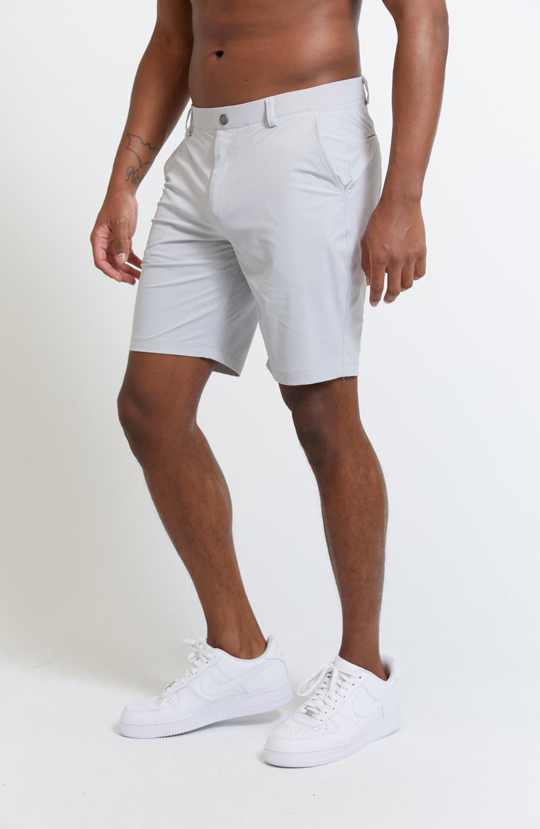 Redvanly Hanover Pull-On Shorts, Alternate, color, Glacier Gray