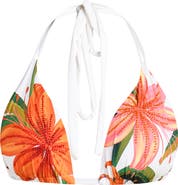 La Blanca Jungle Blossoms Halter Bikini Top