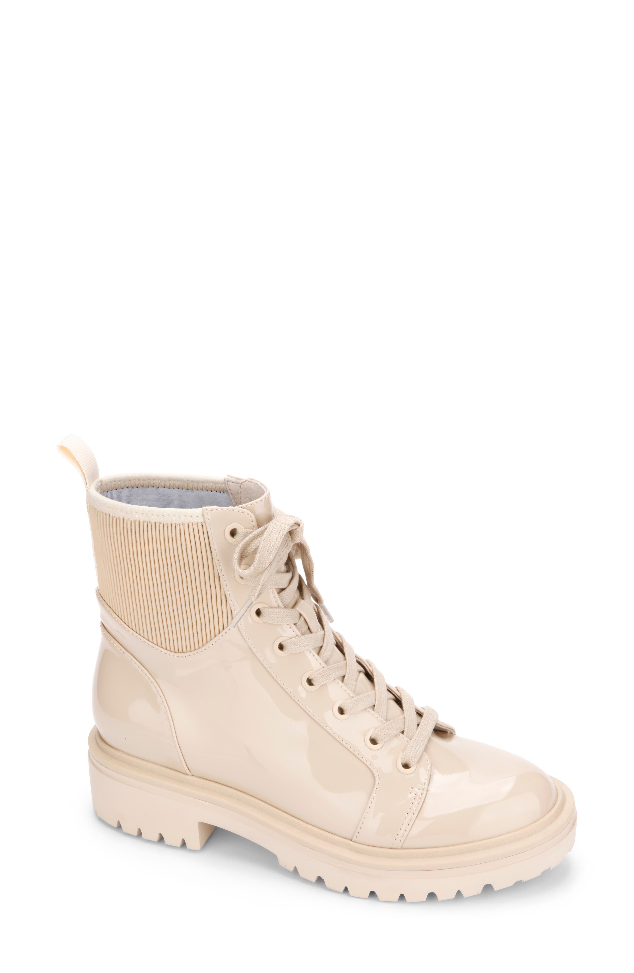 Kenneth Cole New York Rhode Light Lace-Up Lug Sole Combat Boot, Main, color, Sand