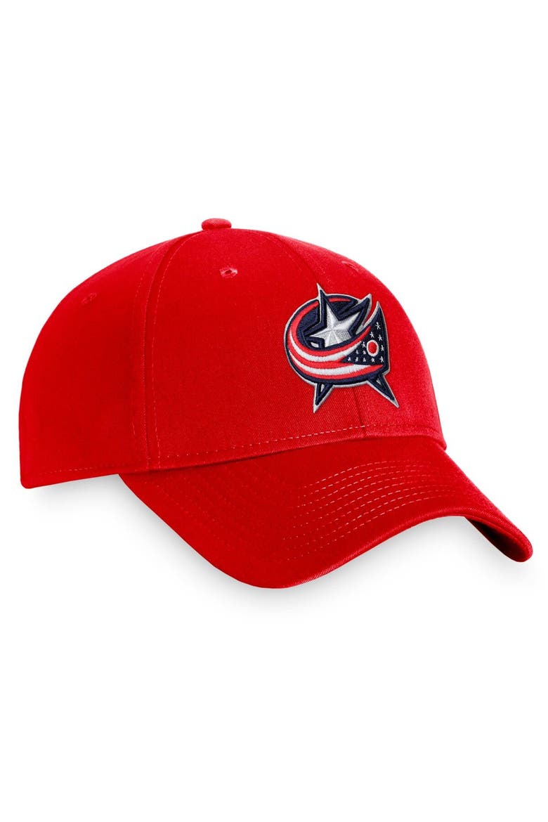 Men's Fanatics Branded Red Columbus Blue Jackets Core Adjustable Hat, Alternate, color, Red