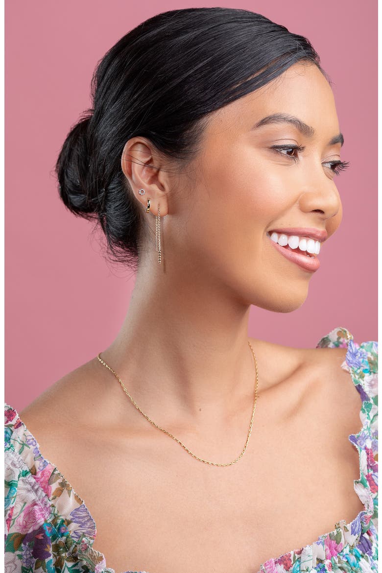 14K Gold Hoop Earrings (Nordstrom Exclusive), Alternate, color, 14K YELLOW GOLD