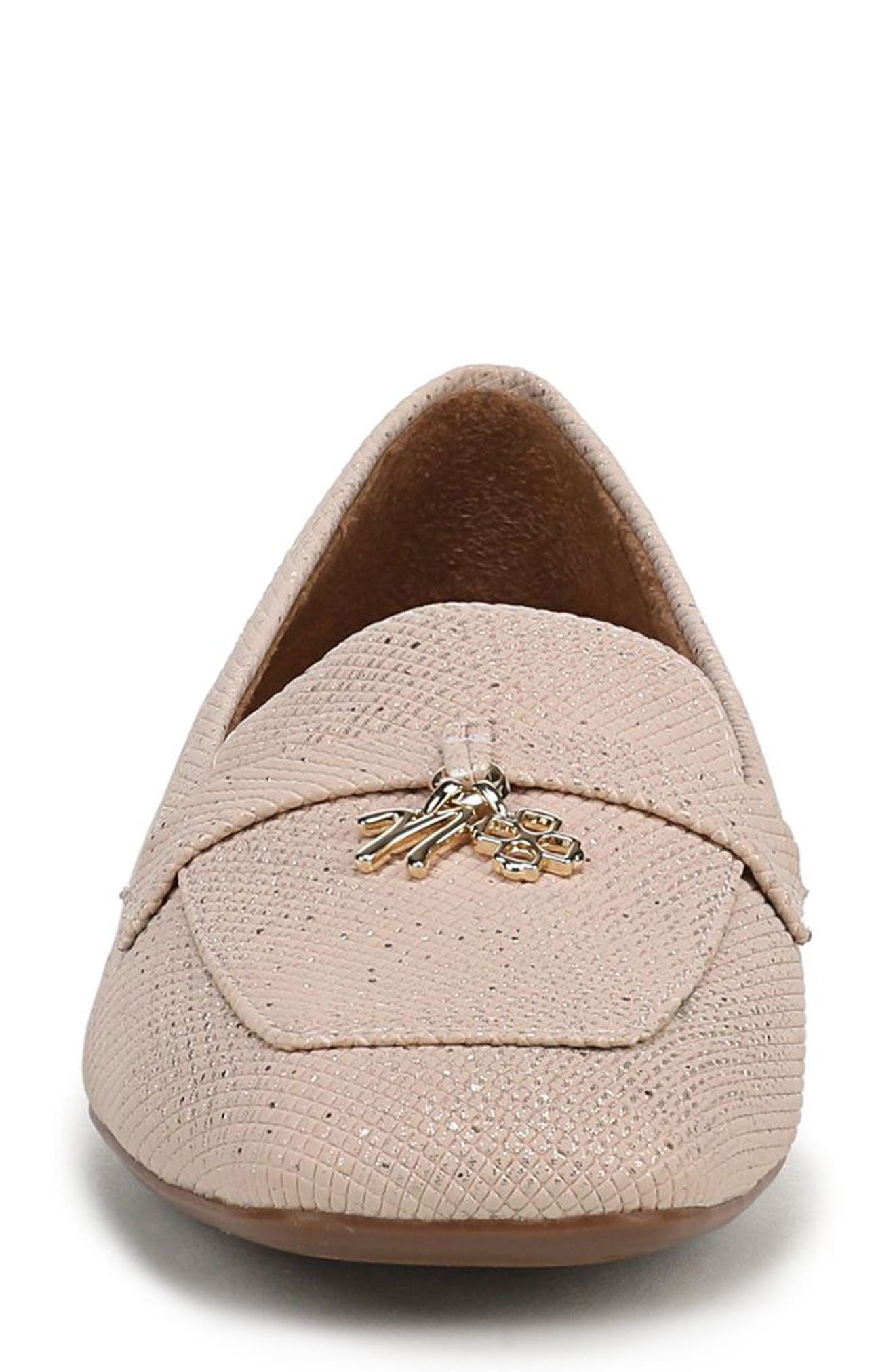 Brody Apron Toe Loafer, Alternate, color, METALLIC SAND