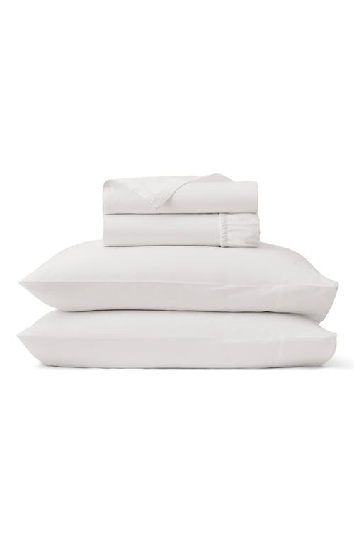 Boll & Branch Signature Piped Edge Sheet Set In White