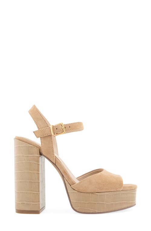 Kenneth Cole Parton Ankle Strap Platform Sandal In Pink