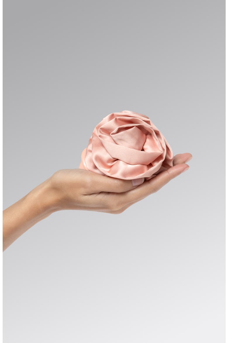 Rosette Cloud Hair Clip, Alternate, color, TERRACOTTA