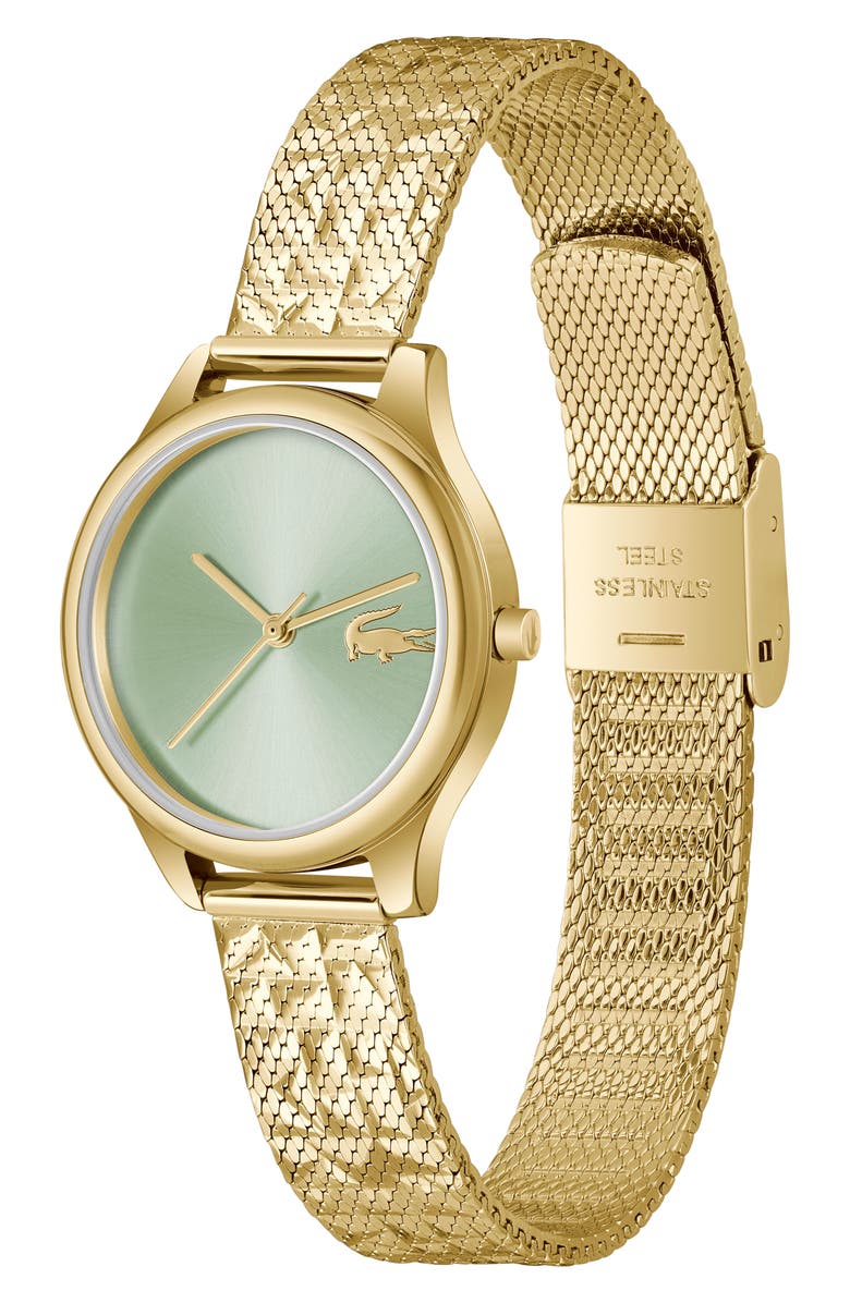Lacoste Mini Crocodelle Mesh Strap Watch, 28mm, Alternate, color, 