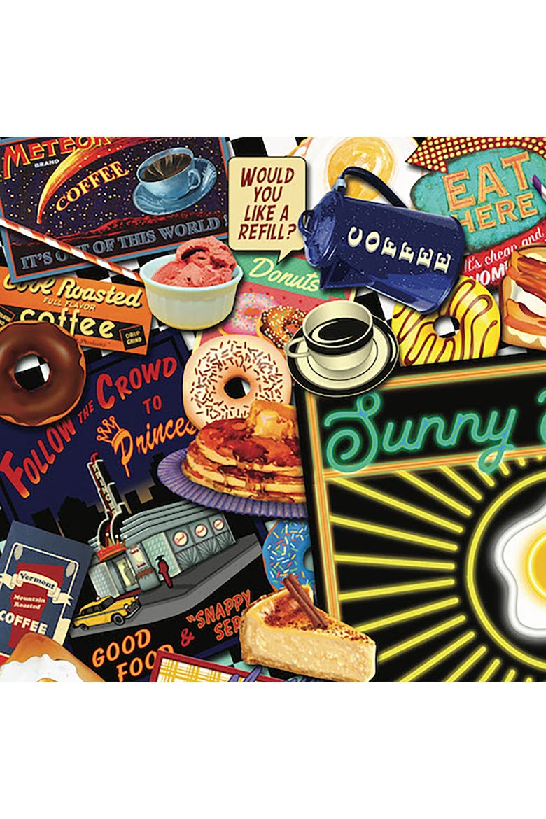 Boomer's Favorite Diners by Kate Ward Thacker, 24 x 30 Inches, 1000 Piece Puzzle, Alternate, color, Multicolored