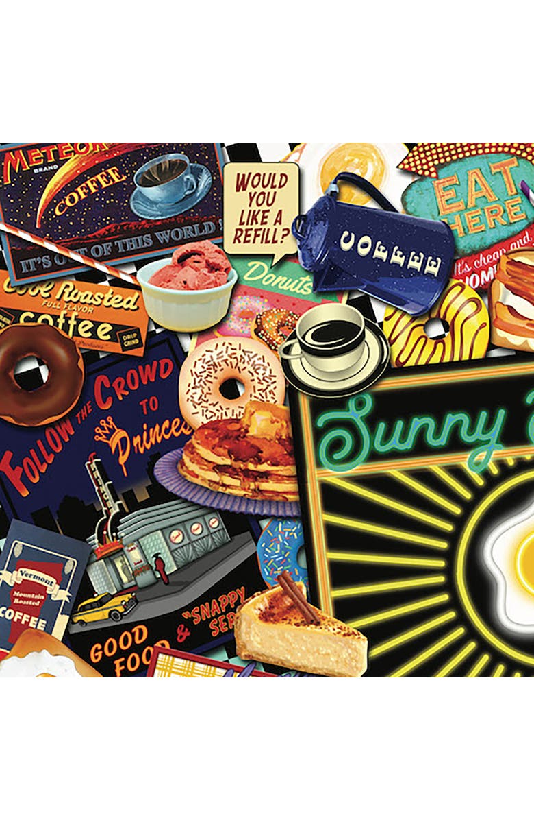 Hart Puzzles Boomer's Favorite Diners by Kate Ward Thacker, 24 x 30 Inches, 1000 Piece Puzzle, Alternate, color, Multicolored