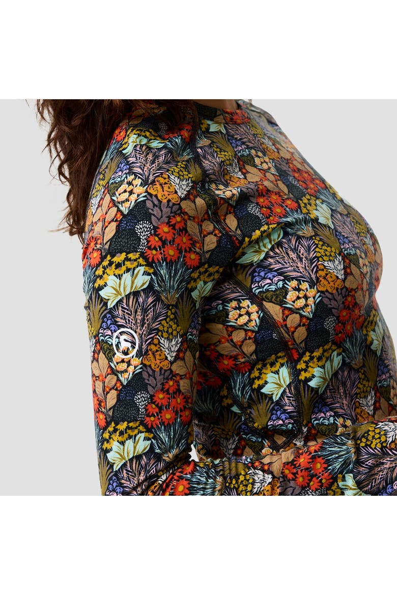 Women's Bga Cedars Rws Merino Lt-wt Baselayer Crew Top, Alternate, color, Superbloom Print
