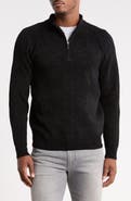 T.R. PREMIUM Mock Neck Quarter Zip Sweater