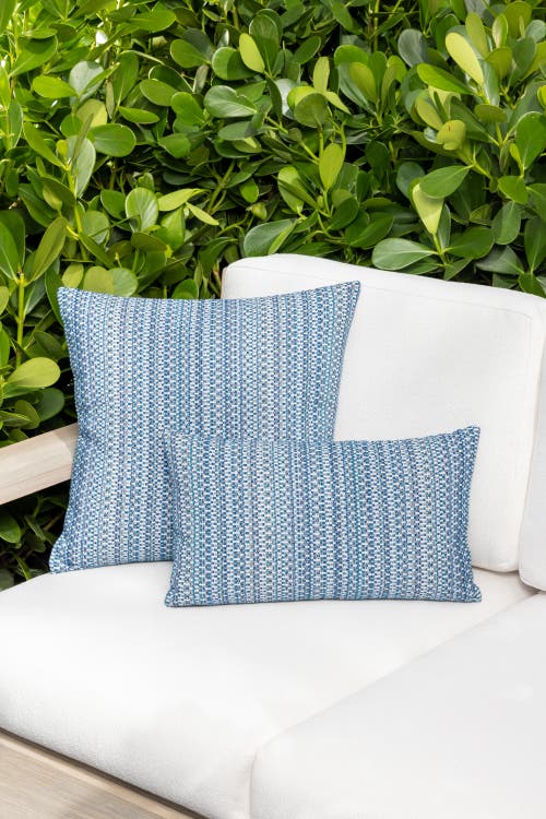Elaine Smith Kaleidoscope Chenille Micro Check Indoor & Outdoor Woven Accent Pillow