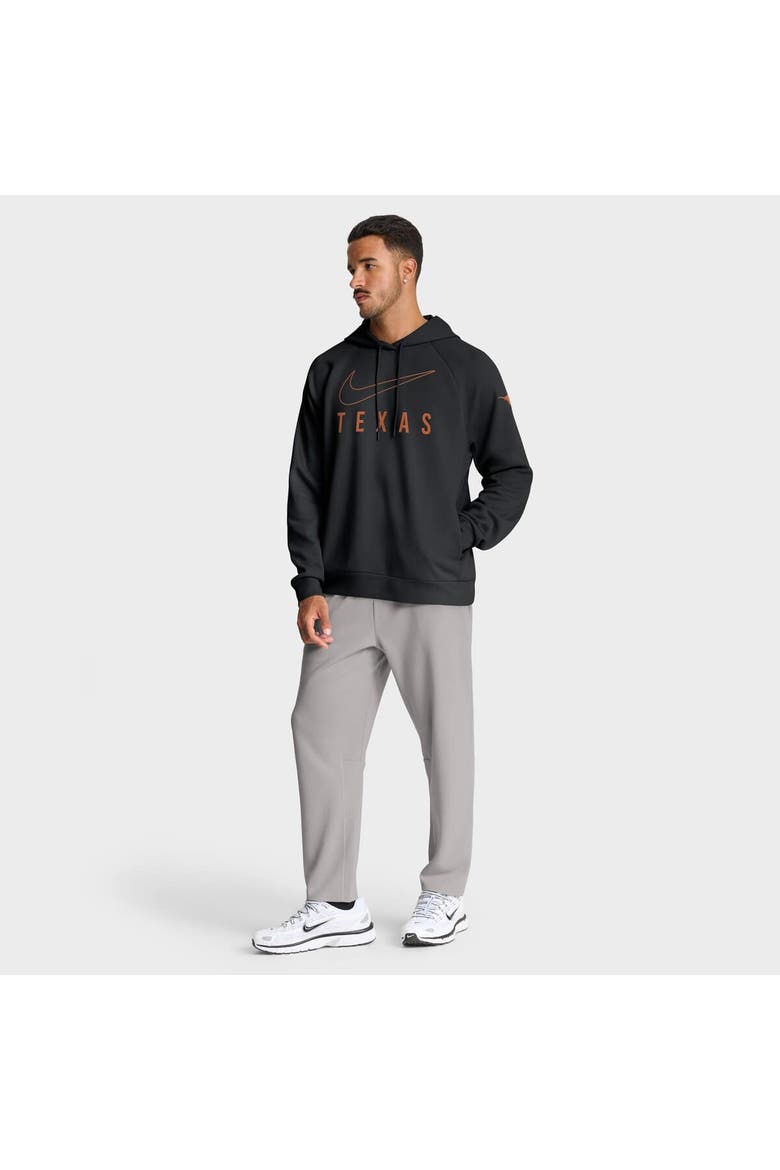 Men's Nike Black Texas Longhorns Premium Raglan Performance Pullover Hoodie, Alternate, color, Black