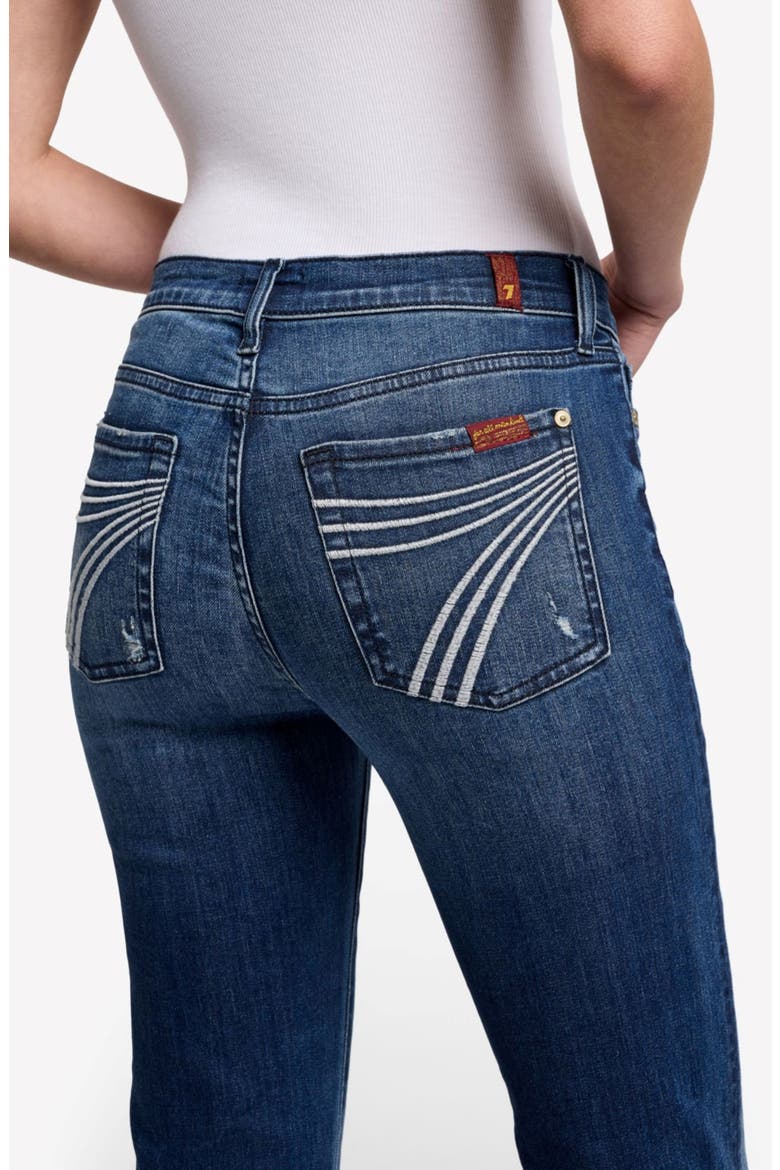 Dojo Mid Rise Flare Jeans, Alternate, color, LAKE BLU