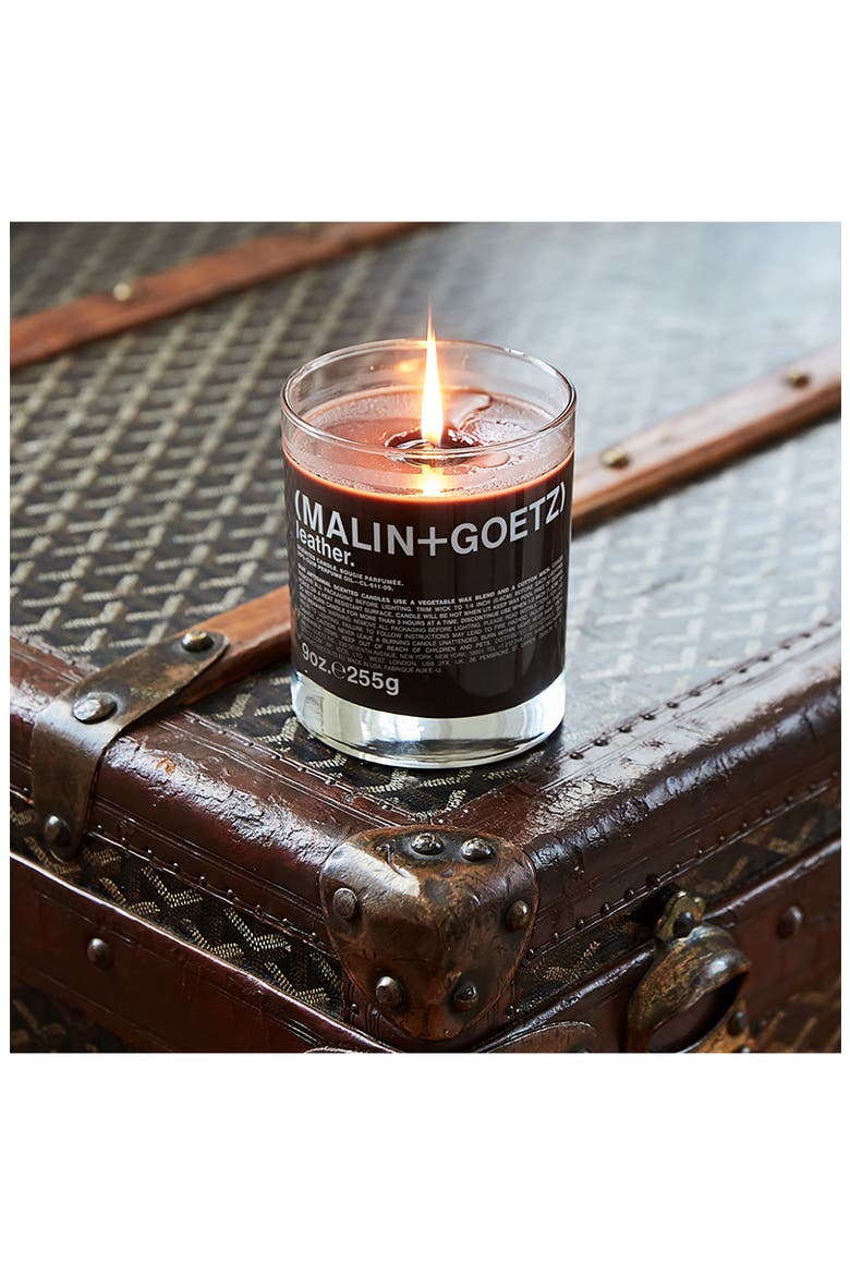 Leather Scented Candle, Alternate, color, LEATHER