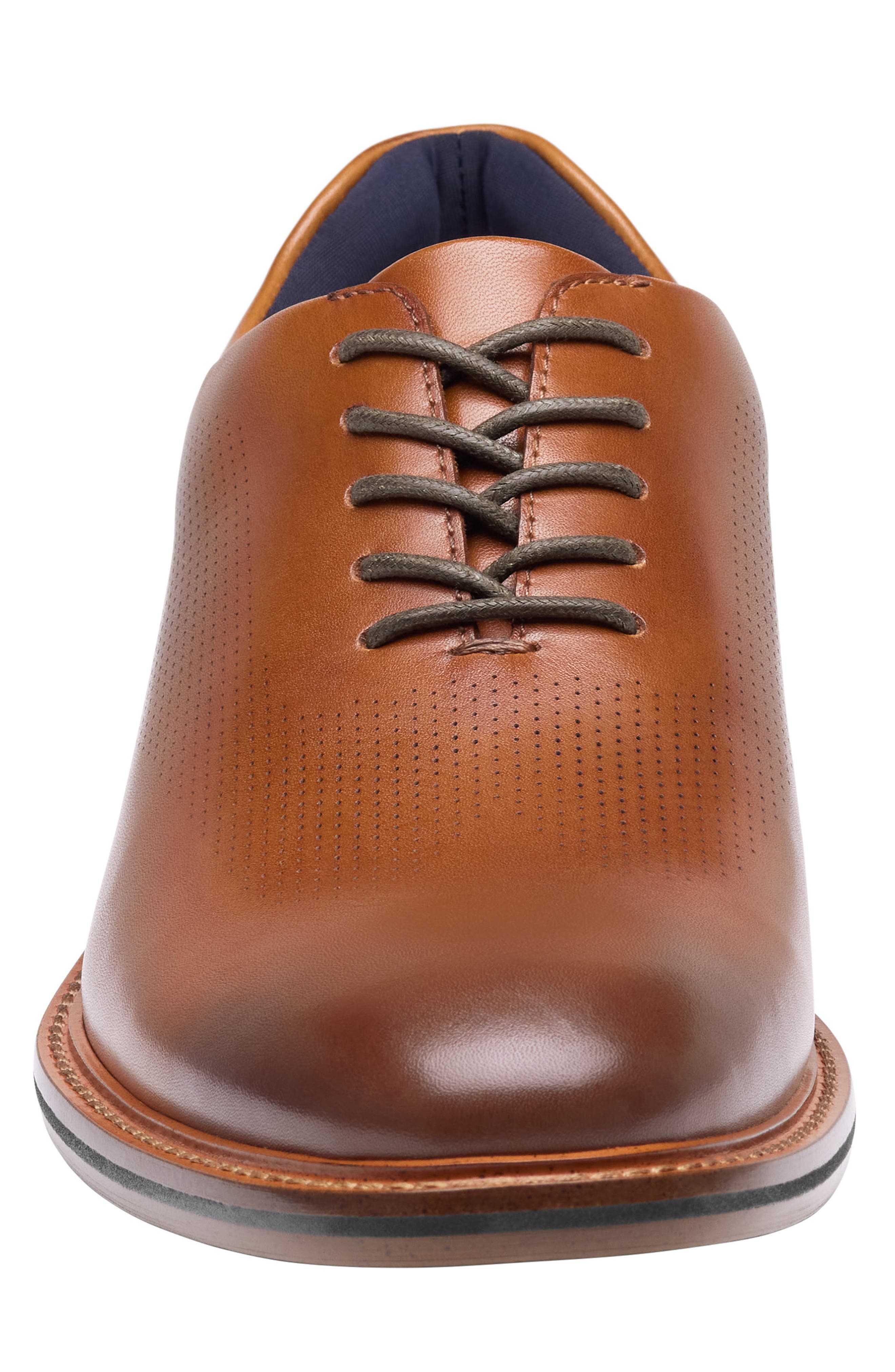 Conard 2.0 Perforated Leather Oxford, Alternate, color, TAN FULL GRAIN