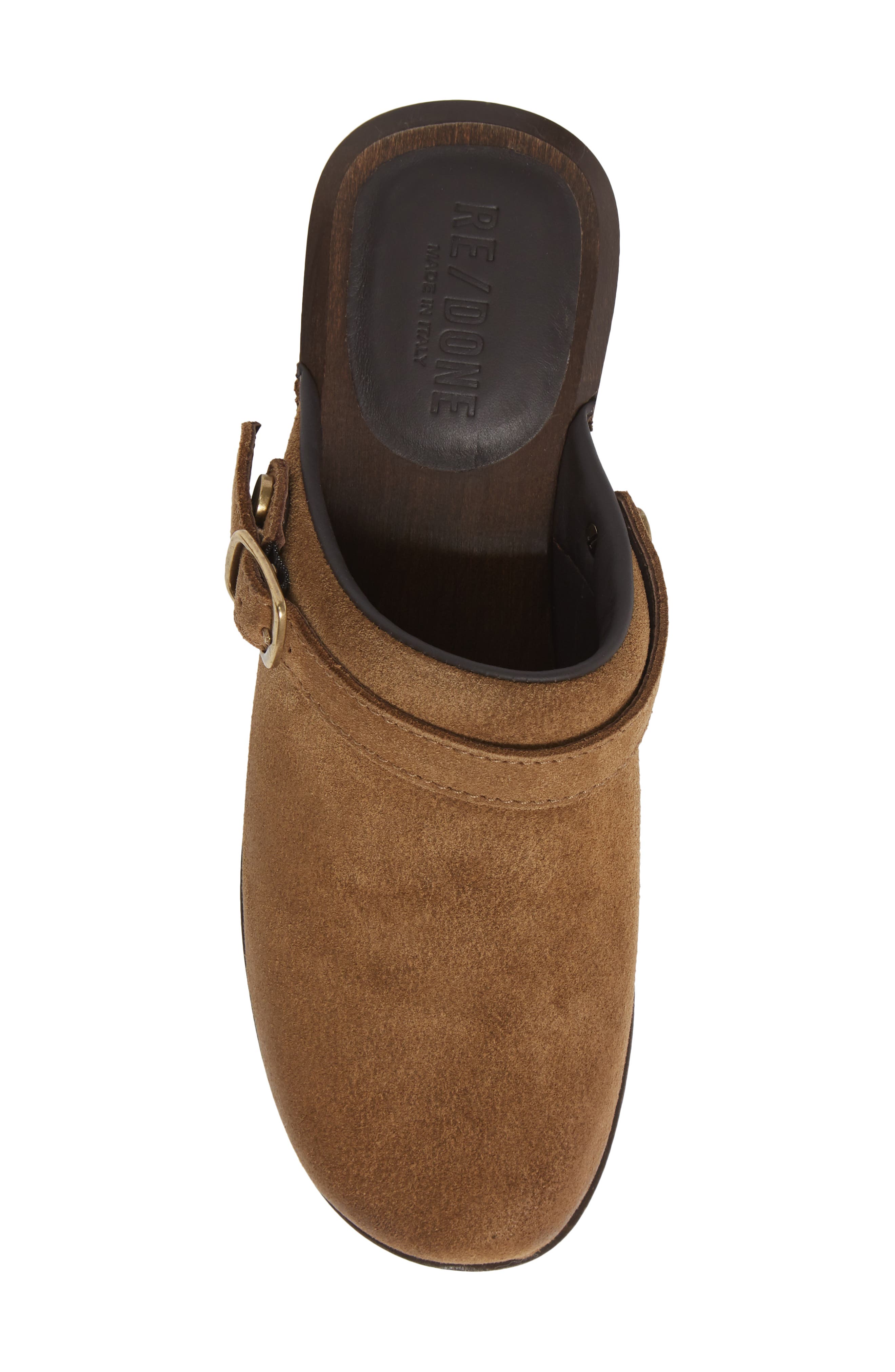 '70s Classic Clog, Alternate, color, TAN OLIVE SUEDE