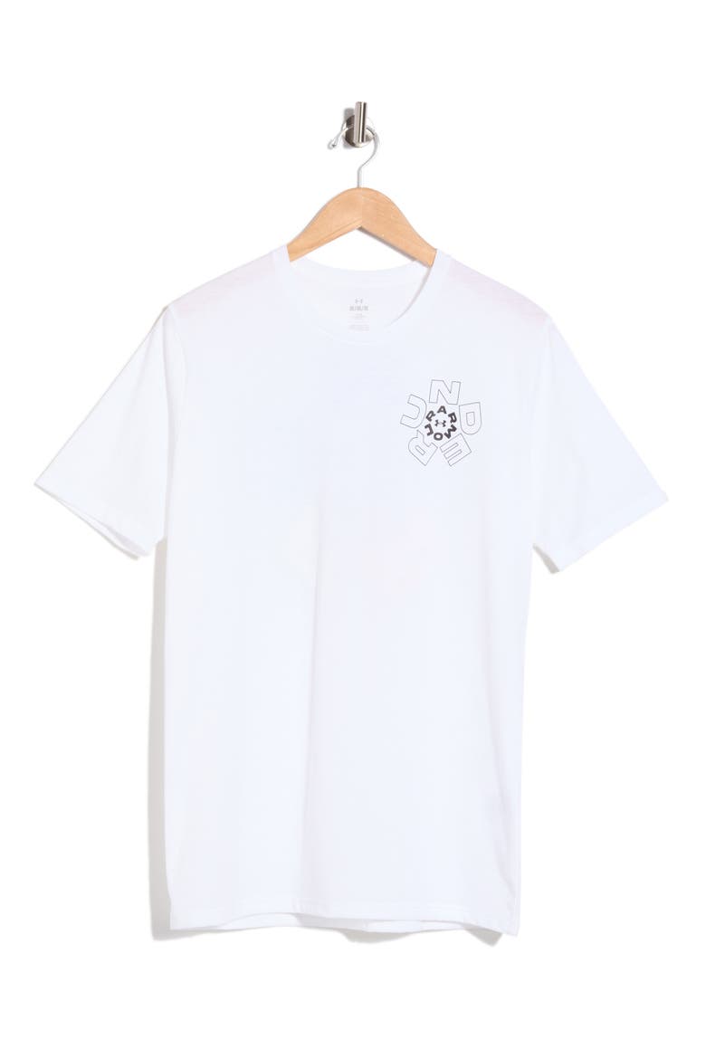 Radial Graphic T-Shirt, Main, color, 100 WHITE