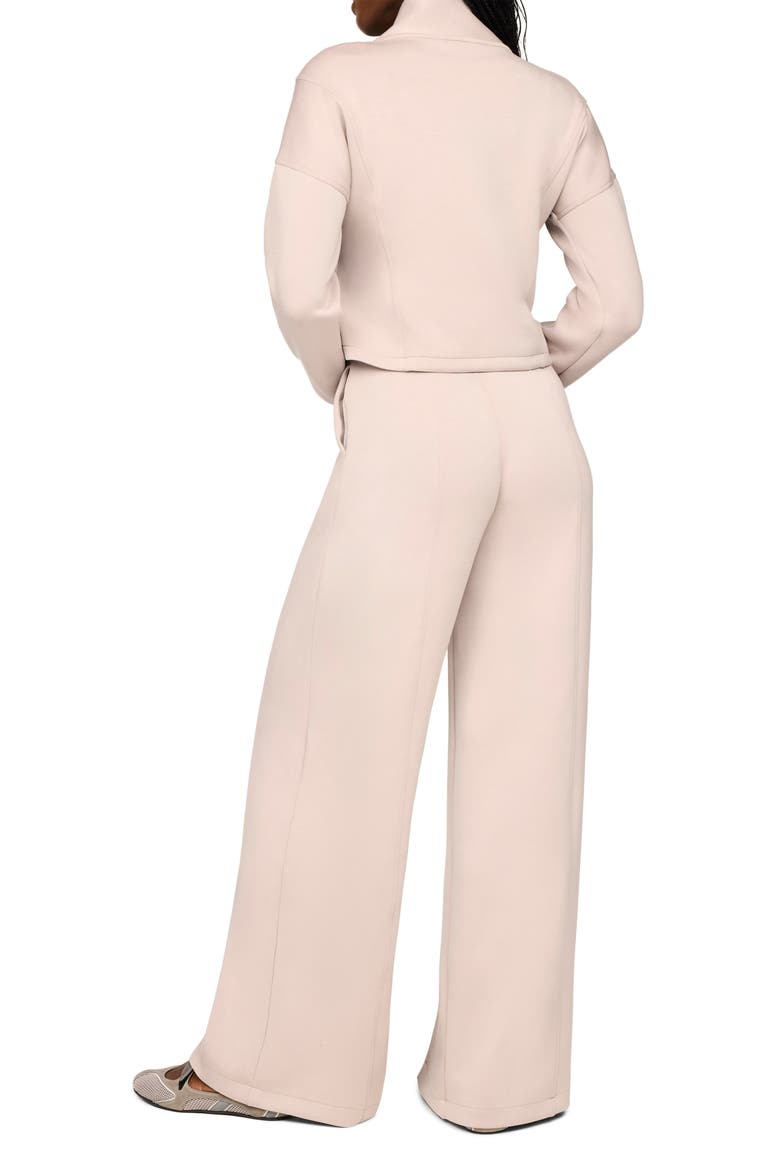 AirEssentials® Long Sleeve Shawl Collar Jumpsuit, Alternate, color, MUSHROOM