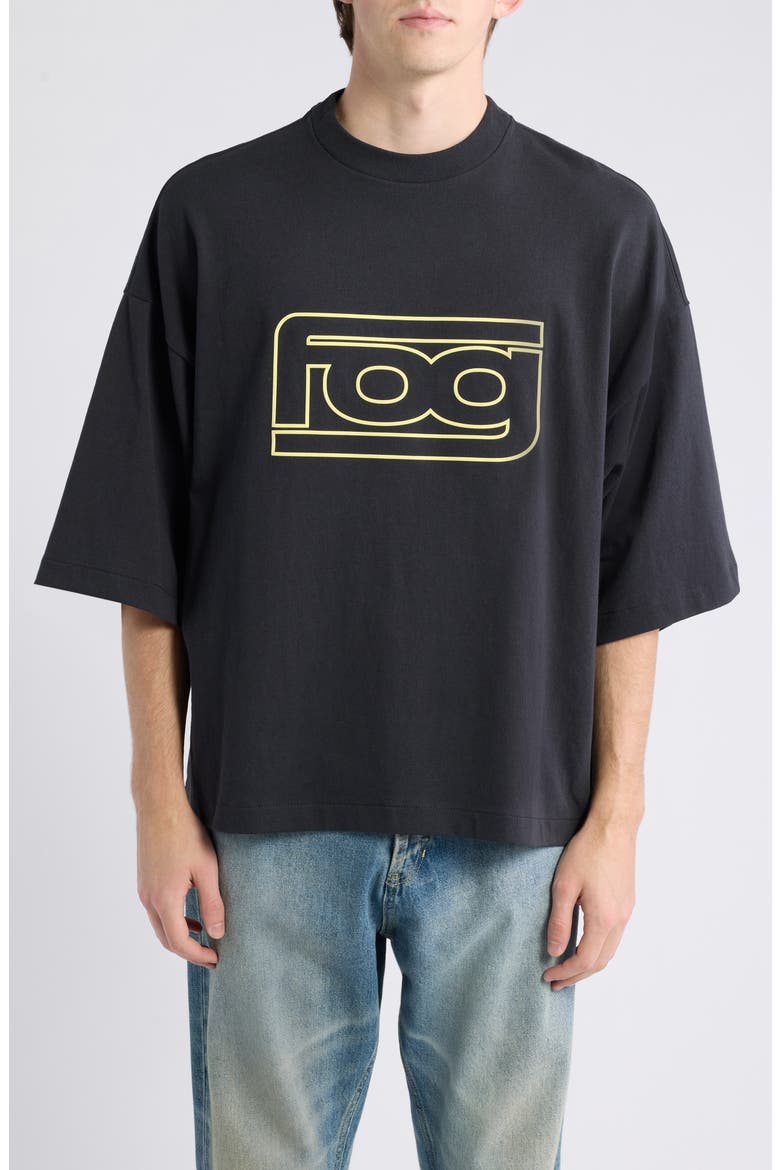 Graphic Cotton Jersey Merch Tee, Main, color, VINTAGE BLACK