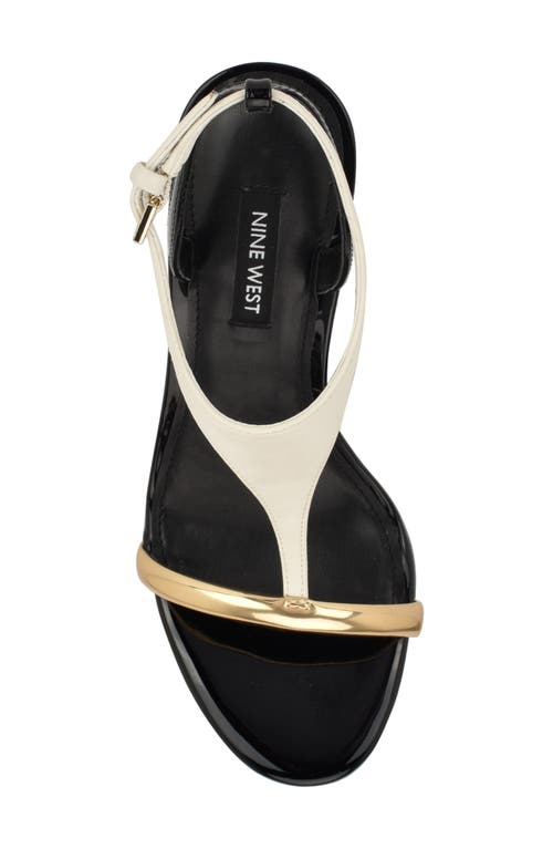 Nine West Miaza T-strap Stiletto Sandal In Black