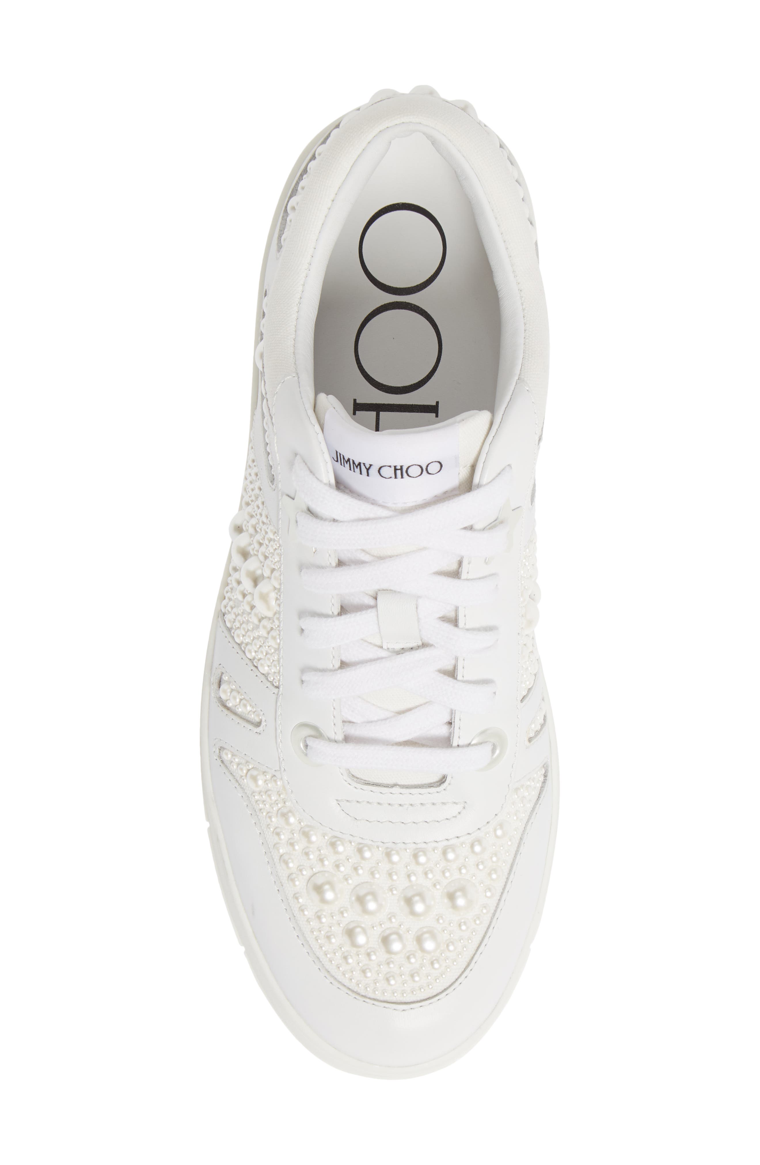 Jimmy Choo Hawaii Embellished Sneaker, Alternate, color, 
