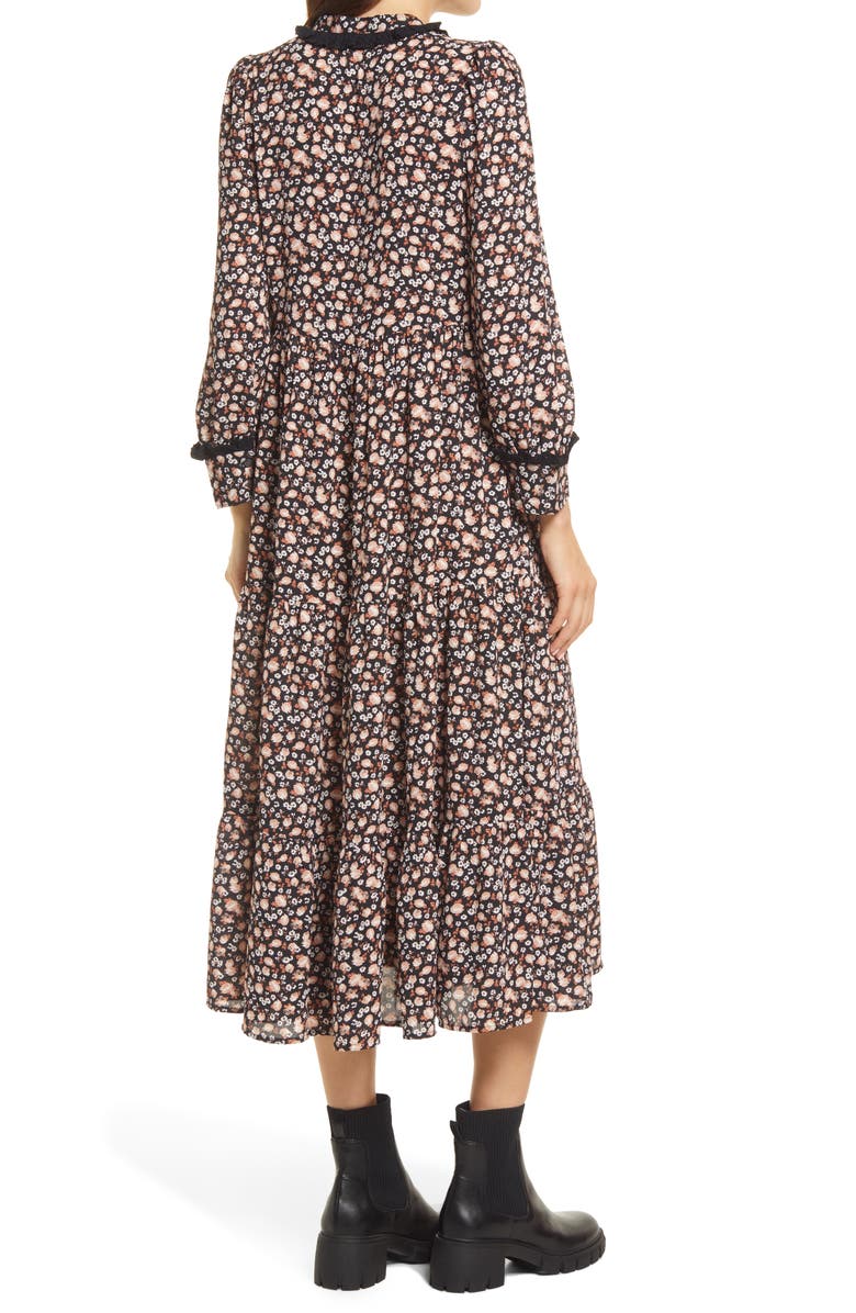 Levi's<sup>®</sup> Levi's <sup>®</sup> Farah Floral Midi Dress, Alternate, color, 