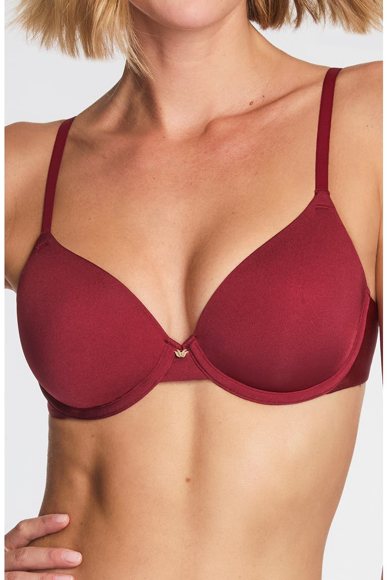 Baseline Underwire Contour Bra, Alternate, color, CABERNET
