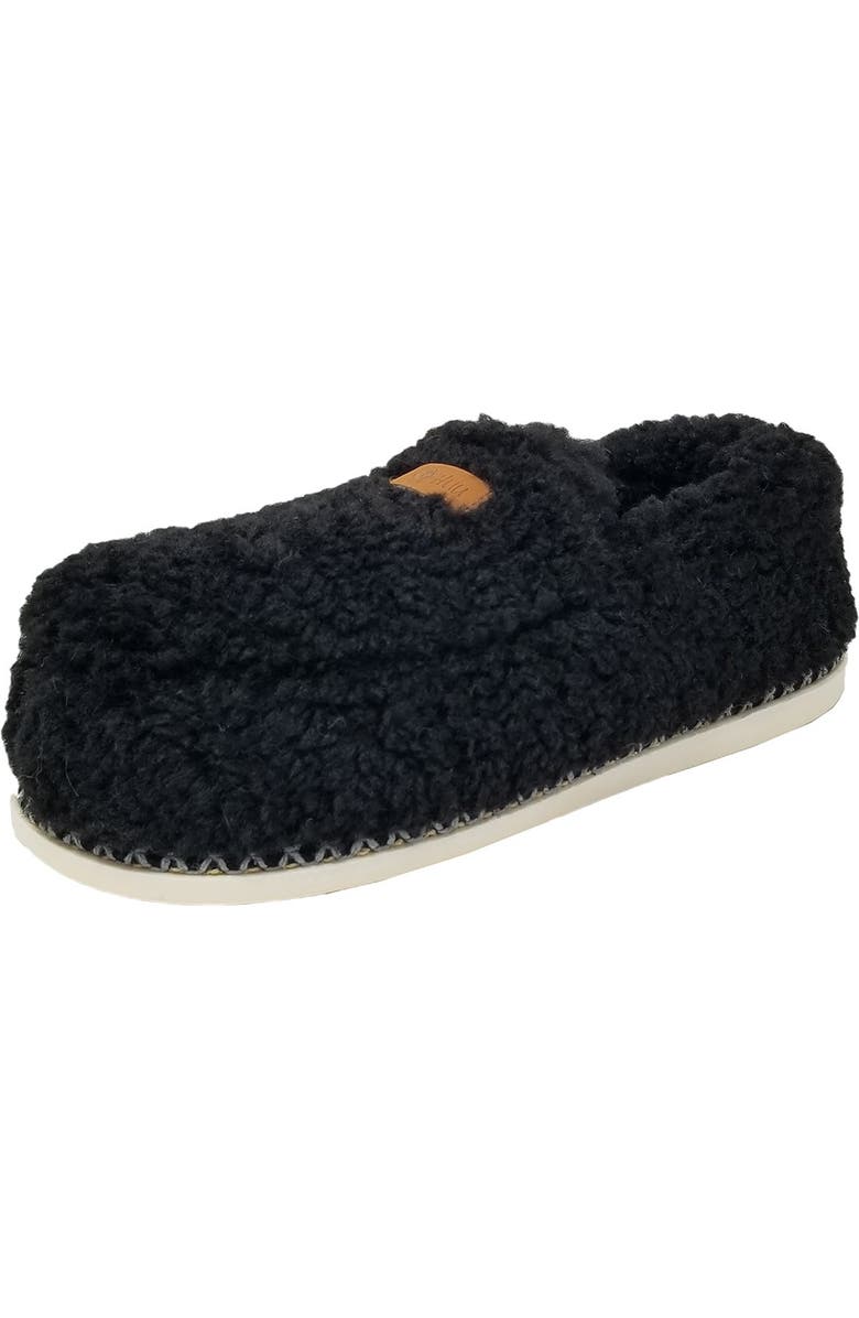 GAAHUU Berber Moccasin Faux Fur Slipper, Main, color,