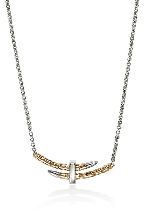 John Hardy Pavé Diamond Spear Station Necklace In Gold