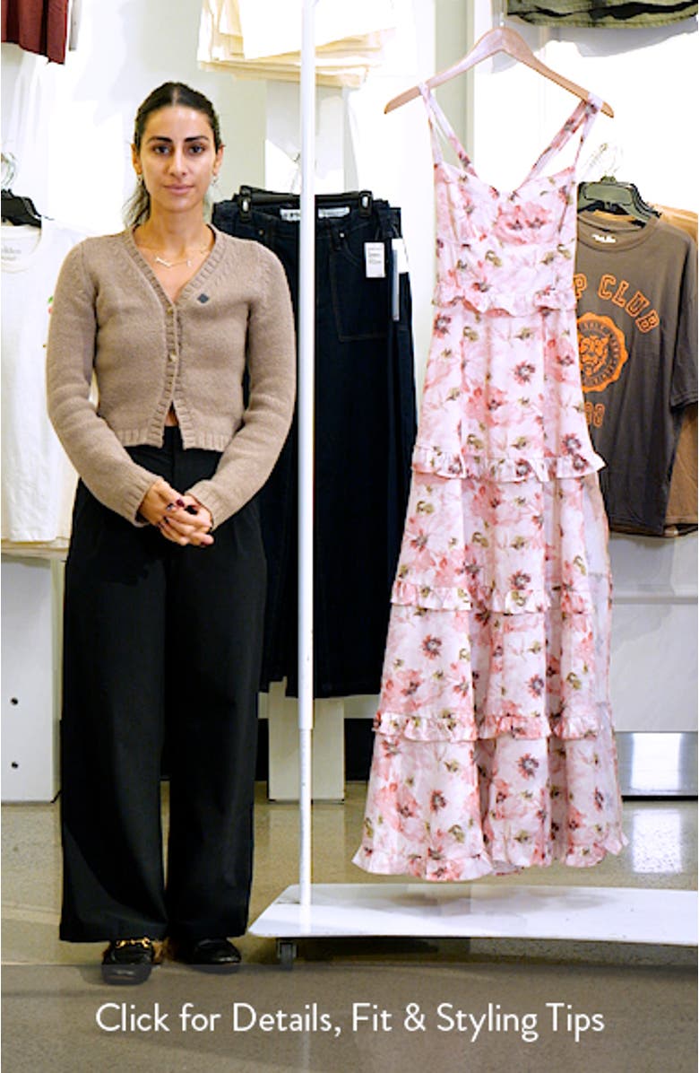 Lillee Floral Ruffle Tiered Maxi Dress, sales video thumbnail