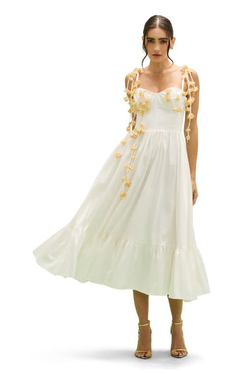 Tricoline Lotus Midi Dress